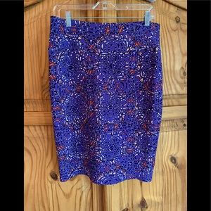 LulaRoe multicolor skirt L